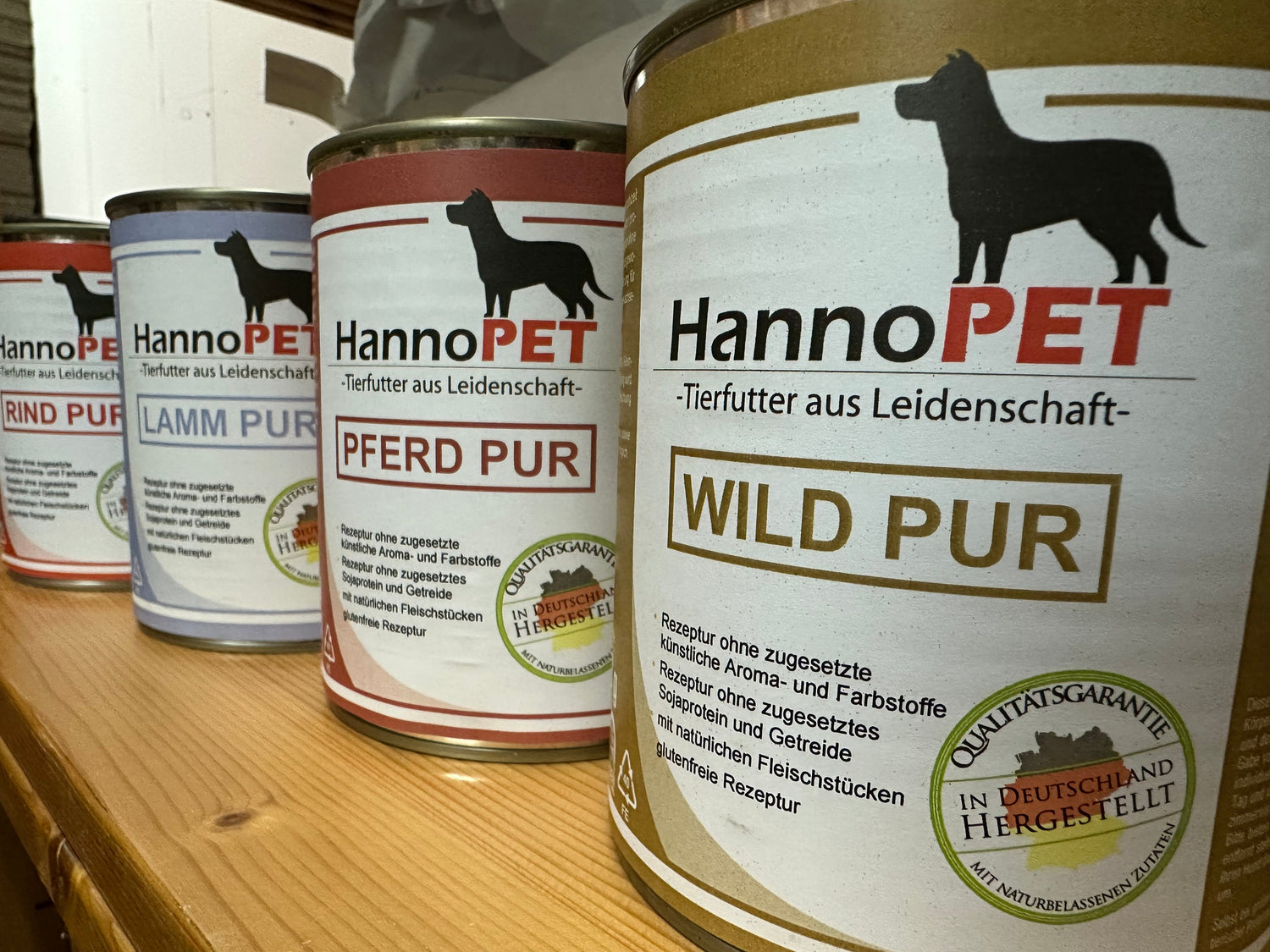 Dosen PUR – Reine Fleischdosen für Hunde