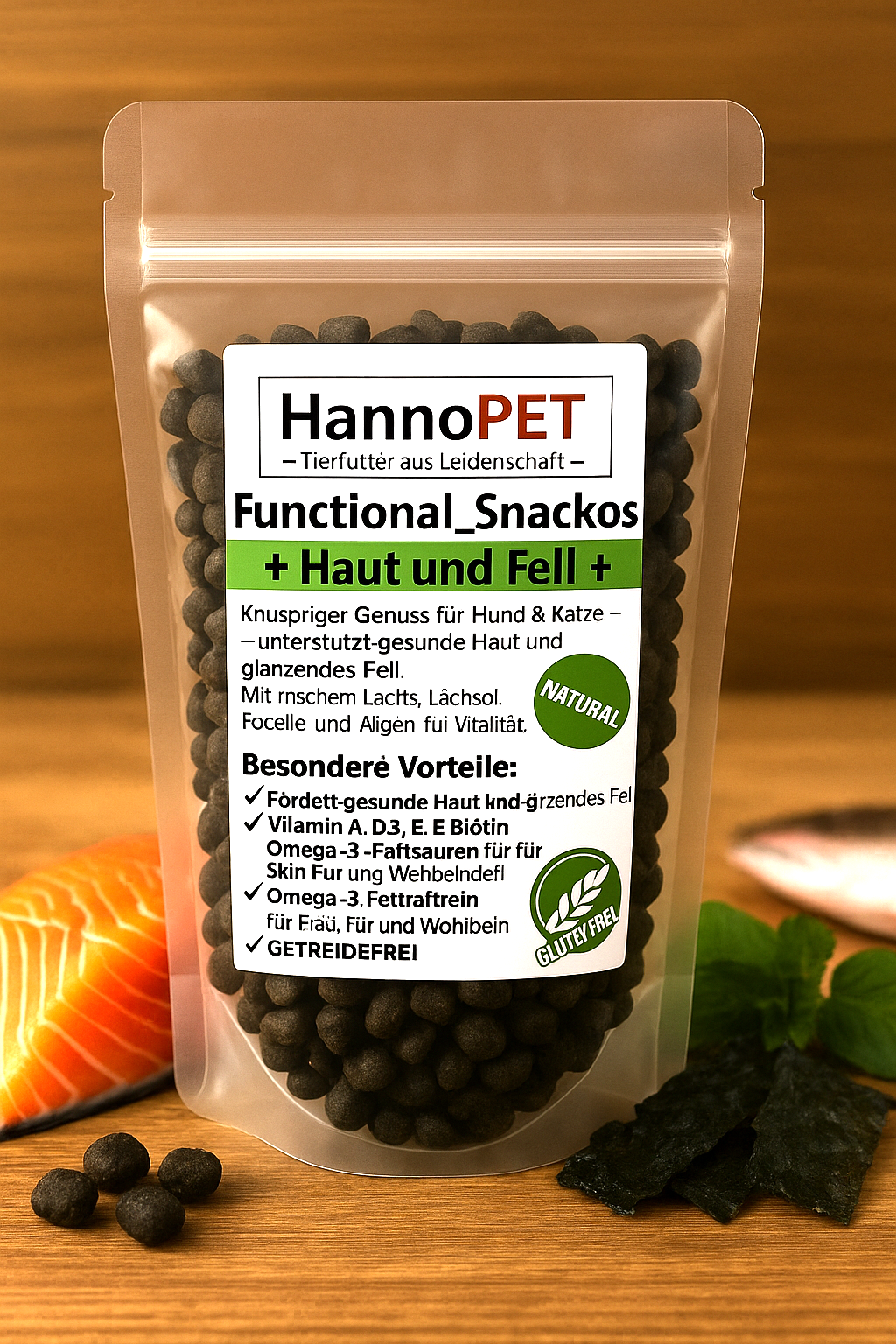 Funktions Snackos Sorte haut und Fell