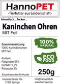 Kaninchenohren MIT Fell 250g