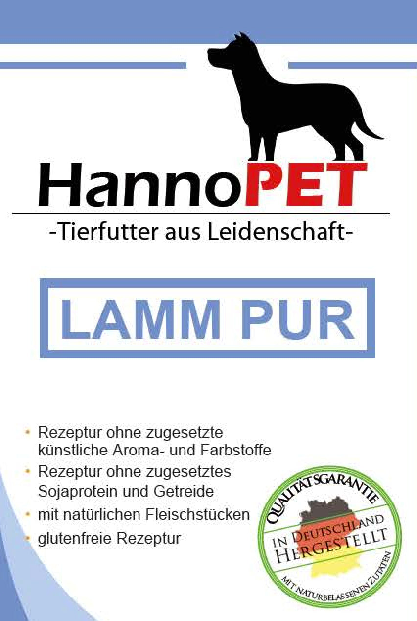 Lamm PUR – reine Fleischdose ohne Zusätze 800g