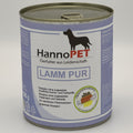 Reinfleischdose Lamm fuer Hunde 800g Hannopet