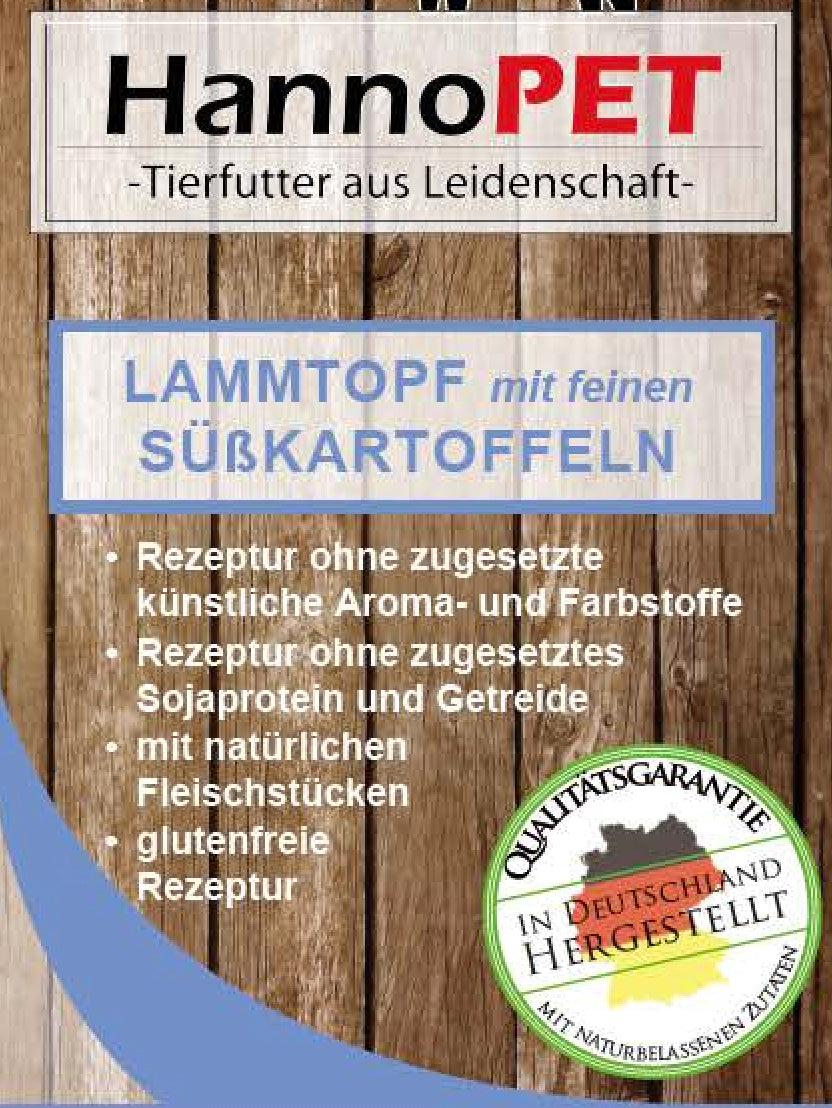 Lammtopf mit feinen Süßkartoffeln 800g