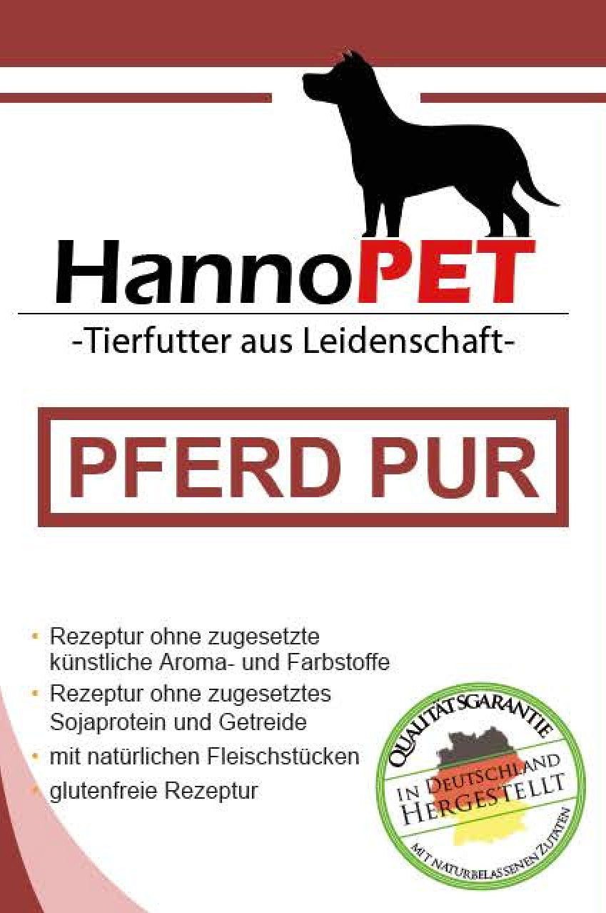 Pferd PUR – reine Fleischdose ohne Zusätze 800g