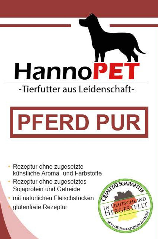 Pferd PUR – reine Fleischdose ohne Zusätze 800g