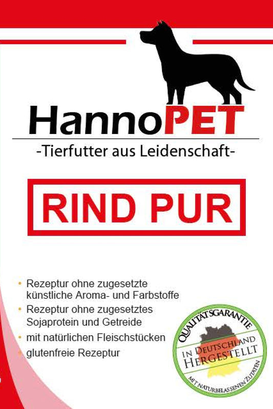 Rind PUR – reine Fleischdose ohne Zusätze 800g