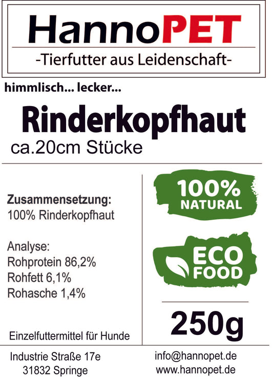 Rinder Kopfhaut 250g