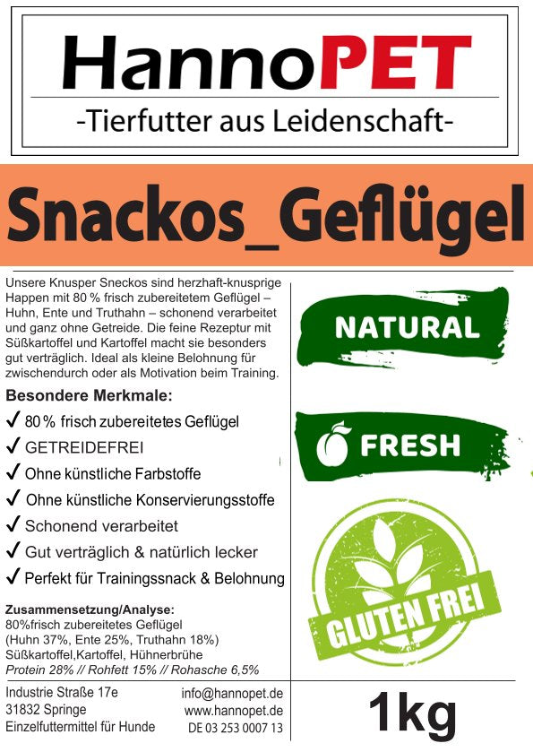 Knusper Snackos_Geflügel 1kg