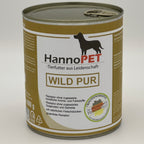 Reinfleischdose Wild fuer Hunde 800g Hannopet